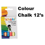 Khoki Coloured Chalk 12's